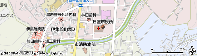 日置市役所周辺の地図