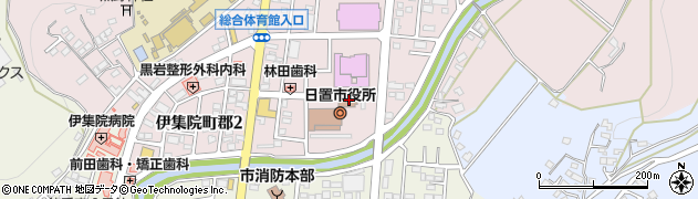 日置市中央公民館周辺の地図