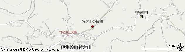 竹之山公民館周辺の地図