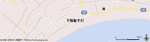 鹿児島県薩摩川内市下甑町手打周辺の地図