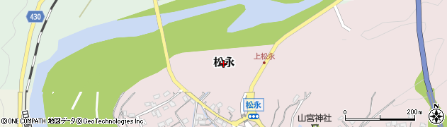 宮崎県日南市松永周辺の地図