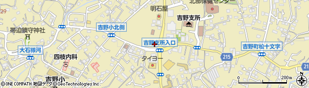鹿児島銀行吉野支店 ＡＴＭ周辺の地図