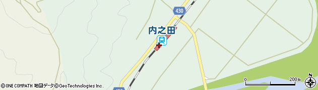 内之田駅周辺の地図