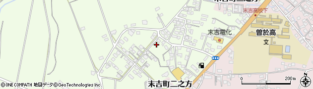 鹿児島県曽於市末吉町諏訪方7908周辺の地図