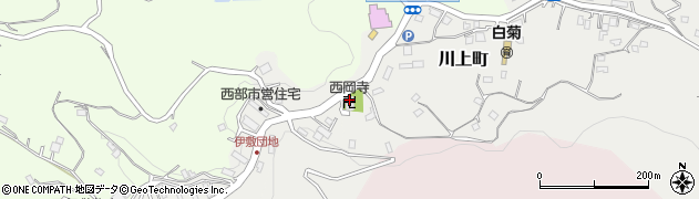 西岡寺周辺の地図