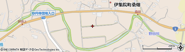 鹿児島県日置市伊集院町桑畑周辺の地図