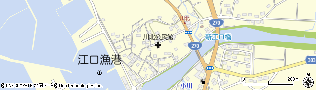 川北公民館周辺の地図