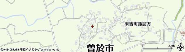 鹿児島県曽於市末吉町諏訪方7235周辺の地図