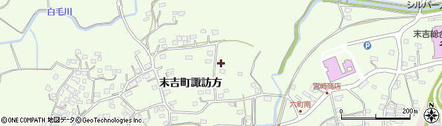鹿児島県曽於市末吉町諏訪方6095周辺の地図
