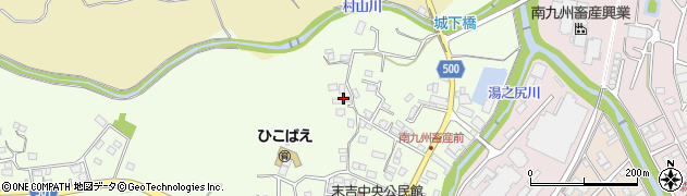 鹿児島県曽於市末吉町諏訪方8679周辺の地図