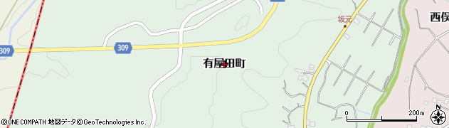 鹿児島県鹿児島市有屋田町周辺の地図