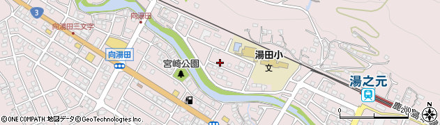 鹿児島県日置市東市来町湯田3676周辺の地図