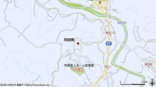 〒891-1103 鹿児島県鹿児島市川田町の地図