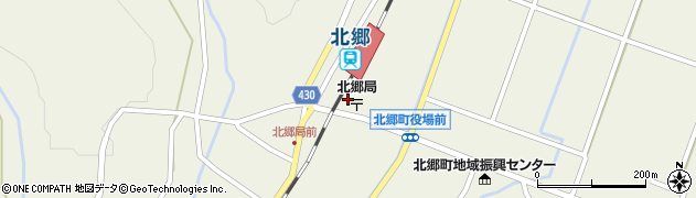 北郷郵便局 ＡＴＭ周辺の地図
