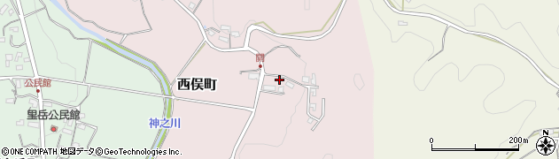 鹿児島県鹿児島市西俣町1464周辺の地図