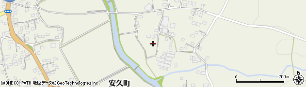 宮崎県都城市安久町1363周辺の地図