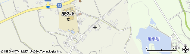 宮崎県都城市安久町2542周辺の地図