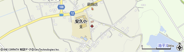 宮崎県都城市安久町2550周辺の地図