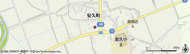 宮崎県都城市安久町2362周辺の地図