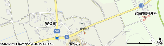 宮崎県都城市安久町2373周辺の地図