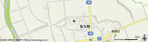 宮崎県都城市安久町2293周辺の地図