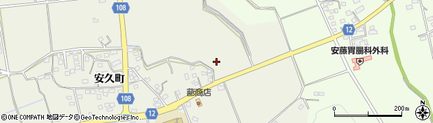 宮崎県都城市安久町2427周辺の地図