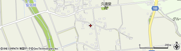 宮崎県都城市安久町2166周辺の地図