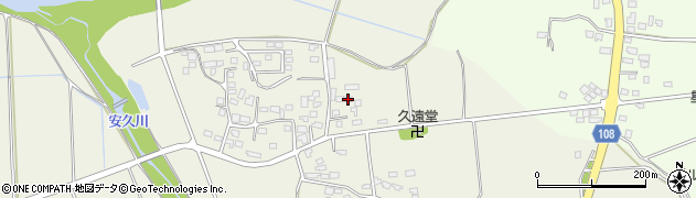 宮崎県都城市安久町2086周辺の地図