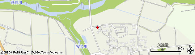 宮崎県都城市安久町1887周辺の地図