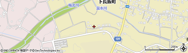 宮崎県都城市下長飯町865周辺の地図