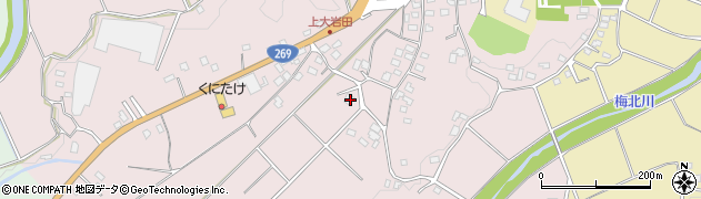 宮崎県都城市大岩田町6872周辺の地図