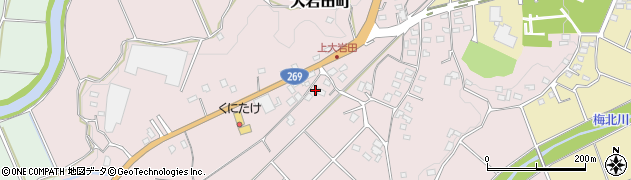 宮崎県都城市大岩田町6879周辺の地図