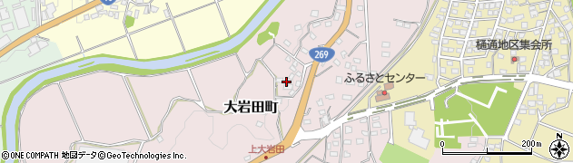 宮崎県都城市大岩田町5344周辺の地図