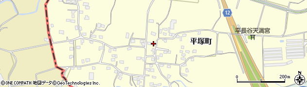 宮崎県都城市平塚町3960周辺の地図