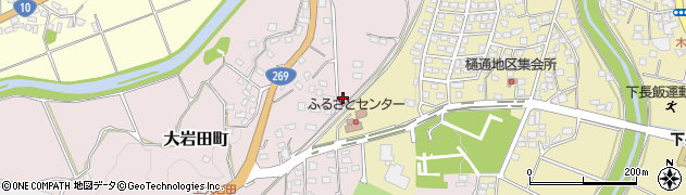 宮崎県都城市大岩田町5438周辺の地図
