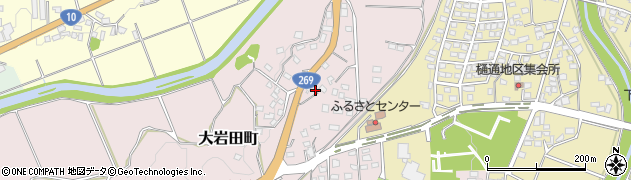 宮崎県都城市大岩田町5360周辺の地図