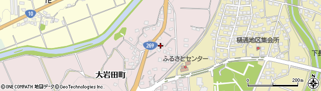 宮崎県都城市大岩田町5366周辺の地図