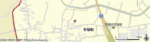 宮崎県都城市平塚町3957周辺の地図