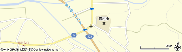 宮村小学校入口周辺の地図