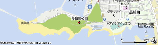長崎鼻公園周辺の地図
