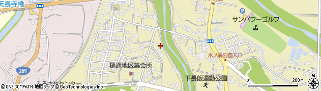 宮崎県都城市下長飯町489周辺の地図