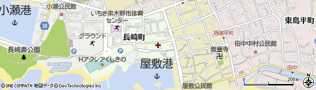 鹿児島県いちき串木野市長崎町107周辺の地図