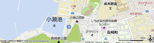小瀬公民館周辺の地図