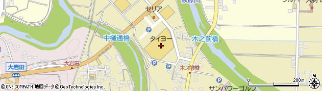 タイヨー都城店周辺の地図
