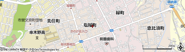 鹿児島県いちき串木野市塩屋町周辺の地図