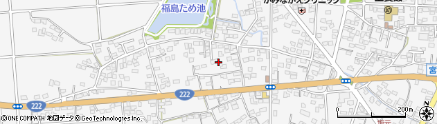 宮崎県都城市上長飯町周辺の地図