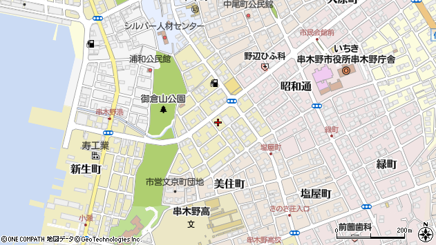 〒896-0025 鹿児島県いちき串木野市御倉町の地図