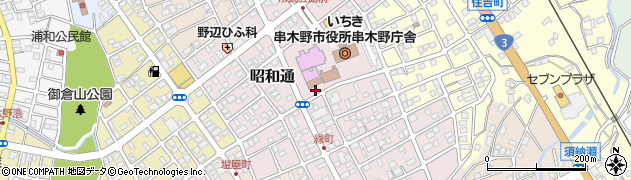 鹿児島県いちき串木野市昭和通周辺の地図