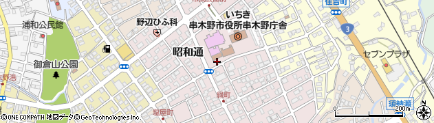 鹿児島県いちき串木野市昭和通周辺の地図