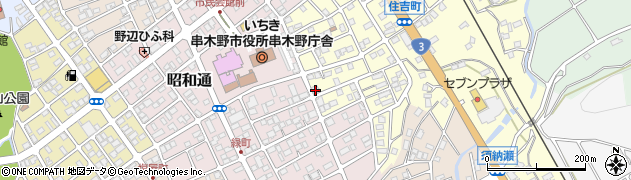 鹿児島県いちき串木野市住吉町167周辺の地図